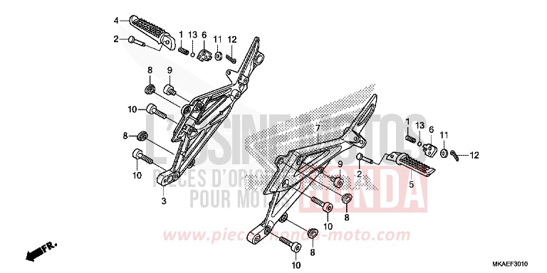 MARCHEPIED SELLE TANDEM de Integra 750 CANDY CHROMOSPHERE RED (R381) 2018